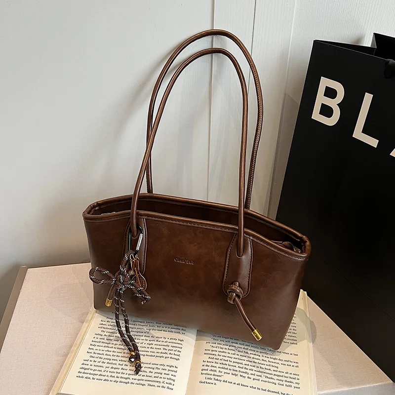 

Сумки на плечо из искусственной кожи для женщин, зима 2025 года, Y2K Trend, женская сумка через плечо, женские сумки и кошельки, большая сумка в стиле ретро bolso