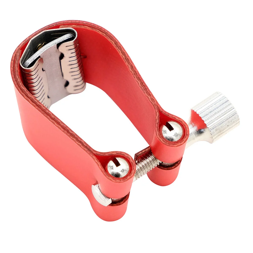 Saxophone Ligature Clamp Soft Pickup Wind Instrument Red High Quality Simple Mouthpiece