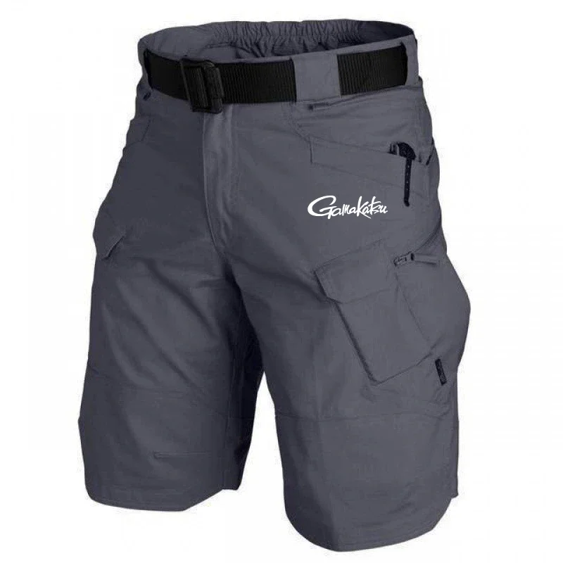 

2025 Gamakatsu Hiking Polyester Waterproof Breathable Shorts Bike Men's Tactical Pants MTB Road Downhill Cycling Short Trouser