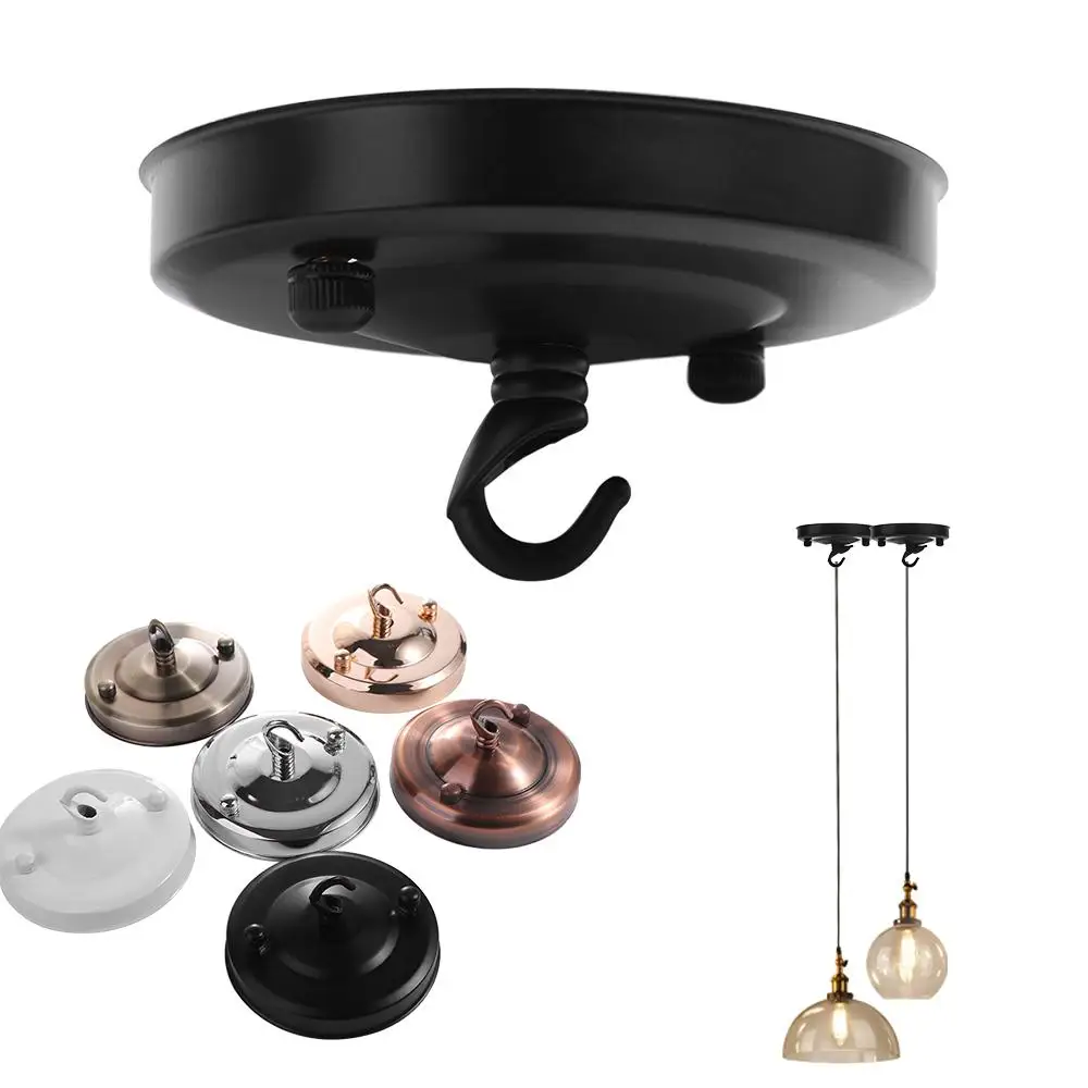 Antique Pendant Lamp Disc Base Light Socket Lamp Base Hook Ceiling Plate Holder Lamp Parts Lightings Lamp Base Pendant Plate