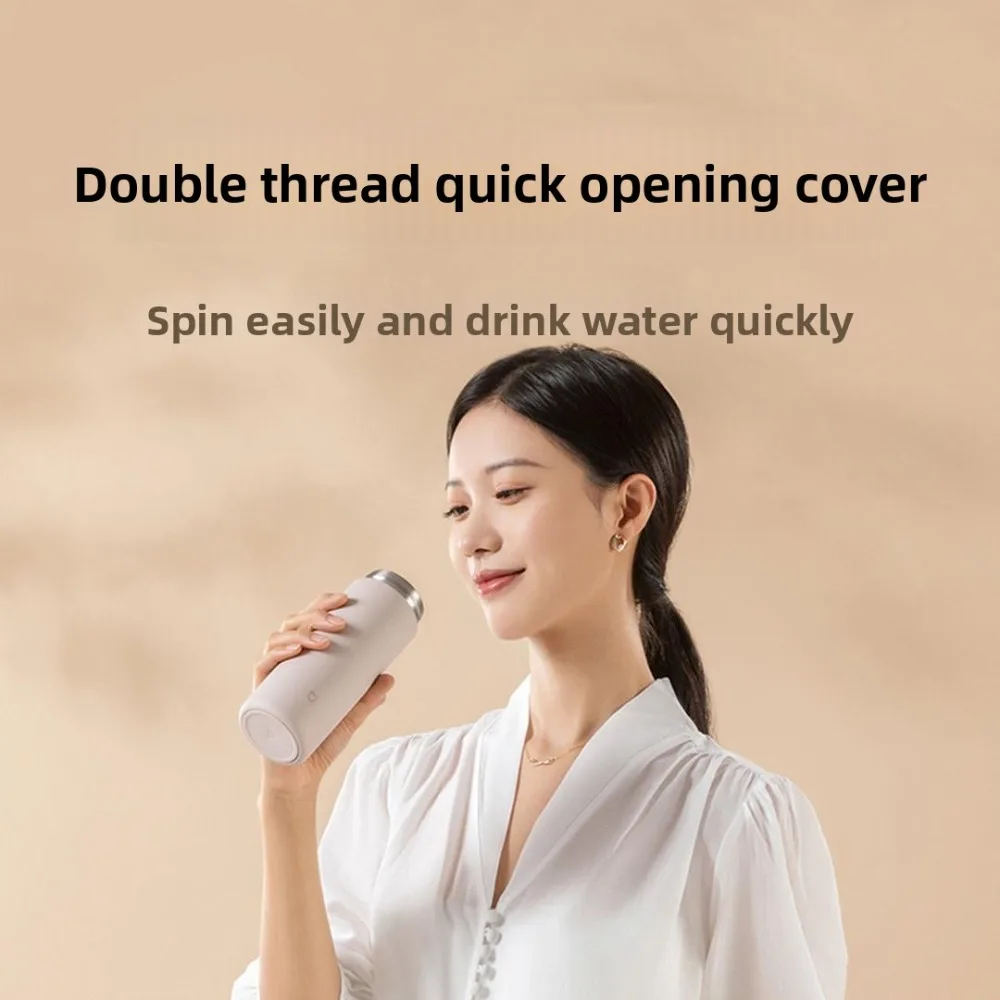 Xiaomi Mijia 350 مللي كوب مفرغ الفولاذ المقاوم للصدأ مختومة في الهواء الطلق كوب ماء محمول قارورة حرارية الترمس زجاجة شاي القهوة المائية