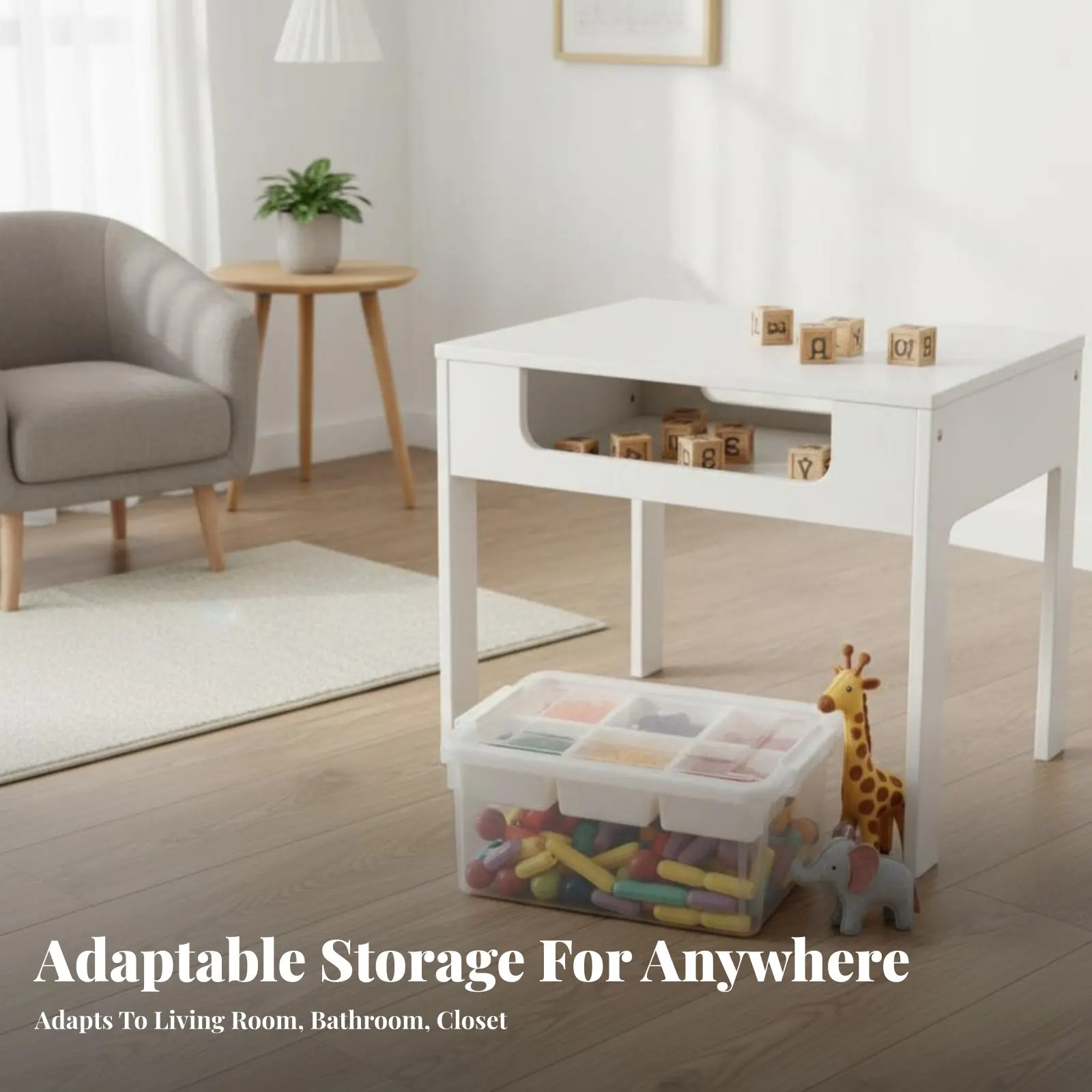 

Коробка для хранения с отделениями, большая вместимость, многосекционный органайзер, портативный, с интегрированной ручкой