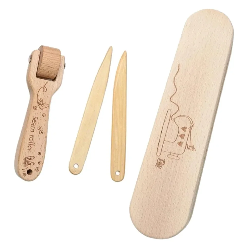 

Convenient New Beech-Wood Pressing Wheel For Quilting Sewing Roller Roll Press Quilting Tool Wallpaper Roller Seam Roller