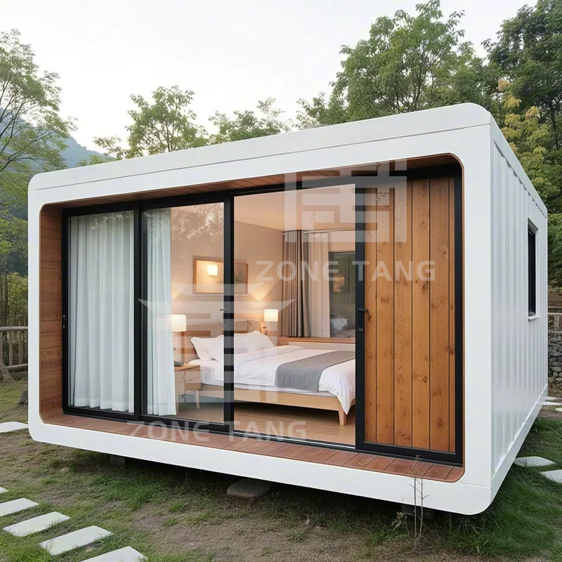 プレハブカプセルハウス プレハブ住宅価格 販売中の製造住宅 アップルカプセルホーム ビーチハウス プレハブカプセルハウス