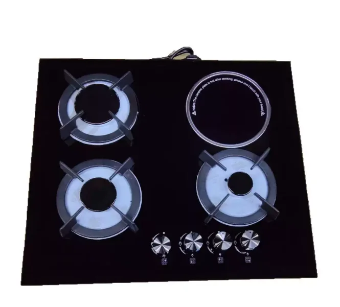 Suitable for 60cm/23.6 inch built-in induction cooktop, 4 burners, black glass, gas electric stove countertop