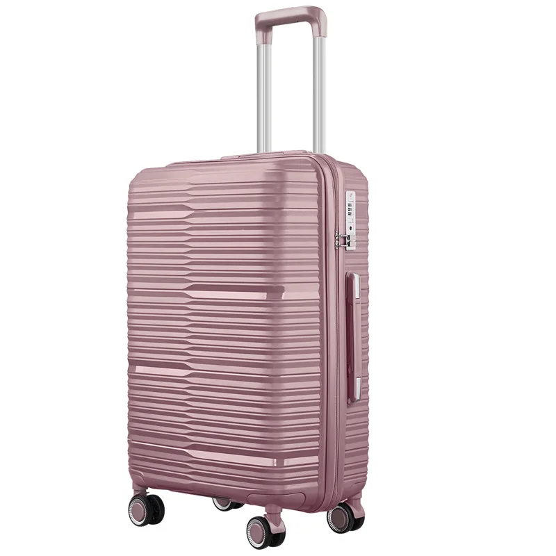This 2026 new expandable double-layer explosion-proof zipper password-protected suitcase for women is sturdy Rolling Luggage