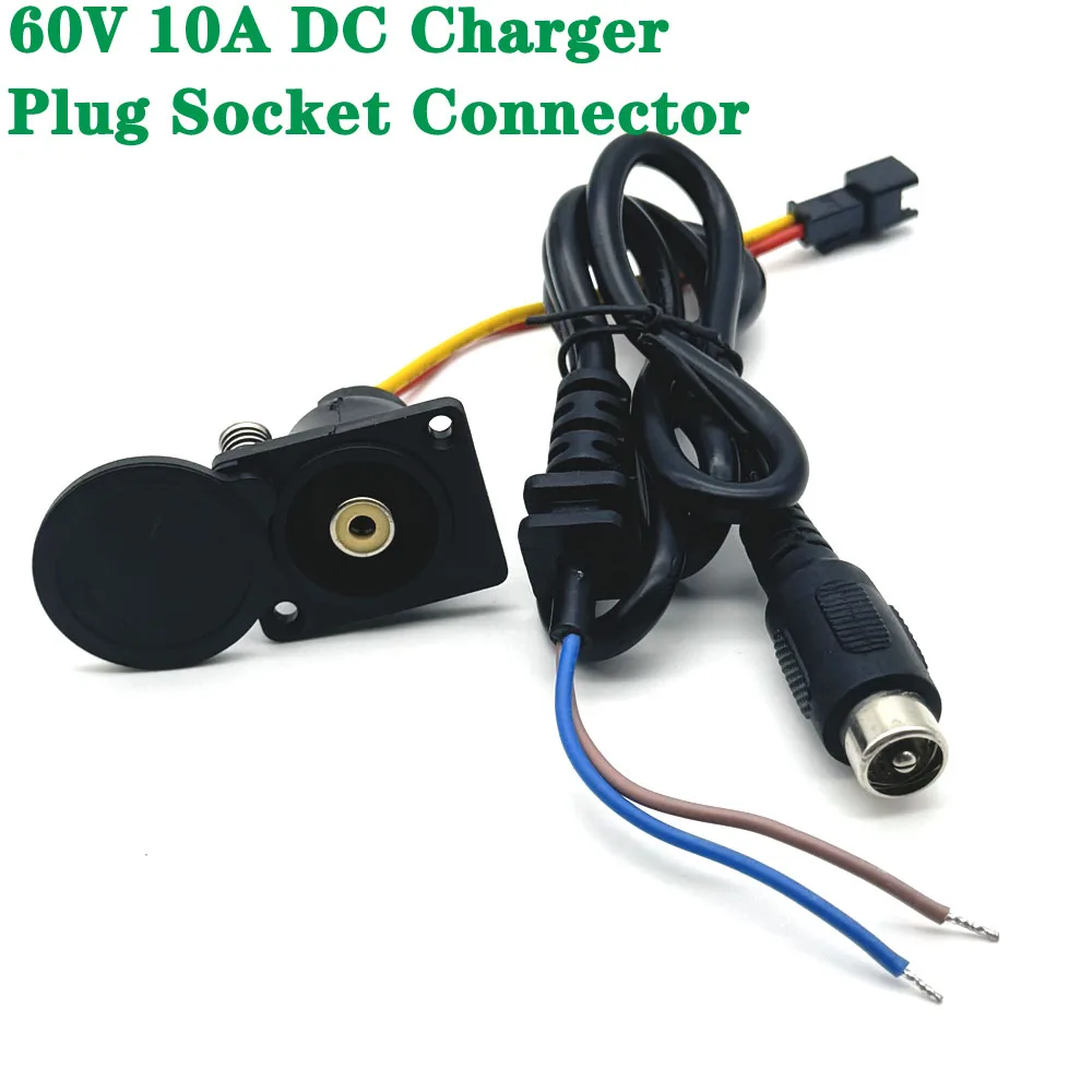 

60V 10A DC Charging Cord RCA Accessories For Xiaomi M365 Electric Scooter Power Charger Adapter Cable Repair Parts Connector