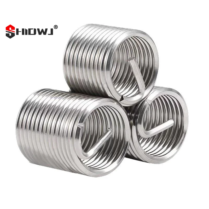 60Pcs Stainless Steel Wire Thread Insert Thread Repair Kit Fastening M3-M12 Stainless Steel Spiral Wire Screw For Helical Repair
