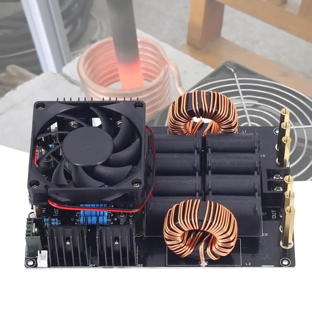 High Frequency Induction Heater Driver 1000W Induction Heating Module with Fan 1000W Induction Heating Machine Stable