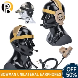 WADSN auriculares tácticos Bowman, auriculares de comunicación de tiro, plegables U94 PTT Kenwood para Walkie talkie, actividades al aire libre