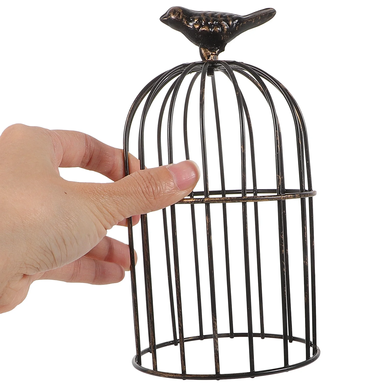 

1pcs Birdcage Holder Vintage Style Gothic Decor Rustic Tealight Candlestick For Wedding Party Home Decoration