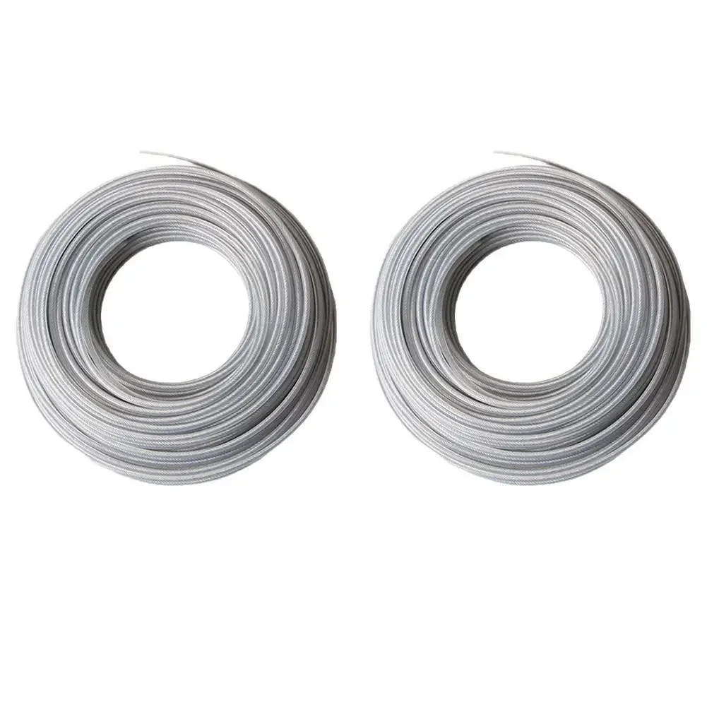 

Steel 4 0mm Diameter Trimmer Line 2 Rolls 15m For Effective Lawn Cutting Compatible With Multiple Trimmer Models