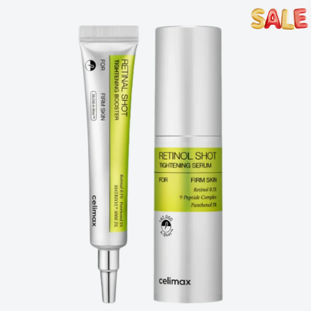 韓国ザ・ヴィタaレチナルショットタイトニングブースターセット-アイクリーム15ml＆セラム30ml、シワケア、毛穴縮小、全肌質対応