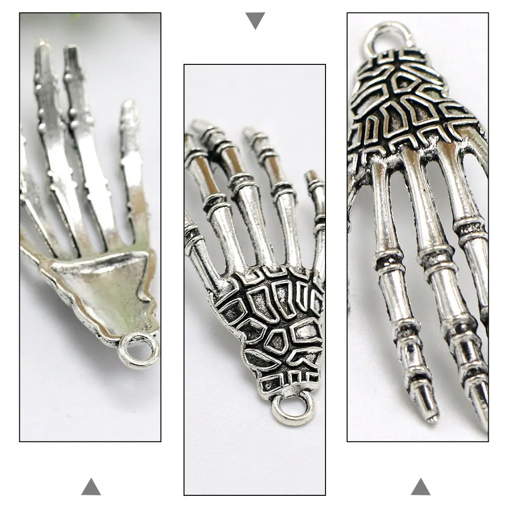20Pcs Hand Pendants Halloween Decoration Supplies Electroplated Fade Resistant Creepy Hanging Pendants for Haunted