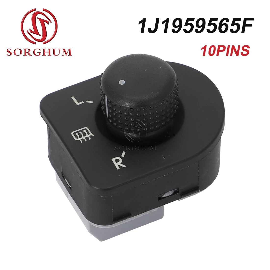 

SORGHUM Car Side Electric Mirror Switch Knob for VW Passat B5 Bora for Jetta MK4 Golf 4 1998-2006 1J1959565F Car Accessories