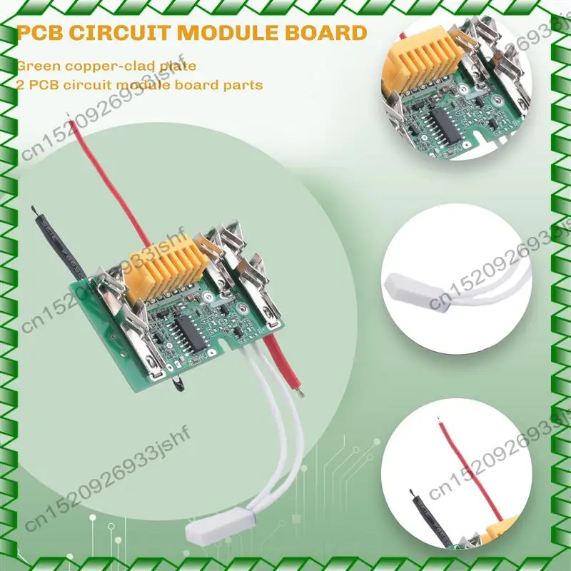 

-BOFF 2Pcs PCB Circuit Module Board Parts 18V Battery Chip PCB Board Replacement For BL1830 BL1840 BL1850 LXT400