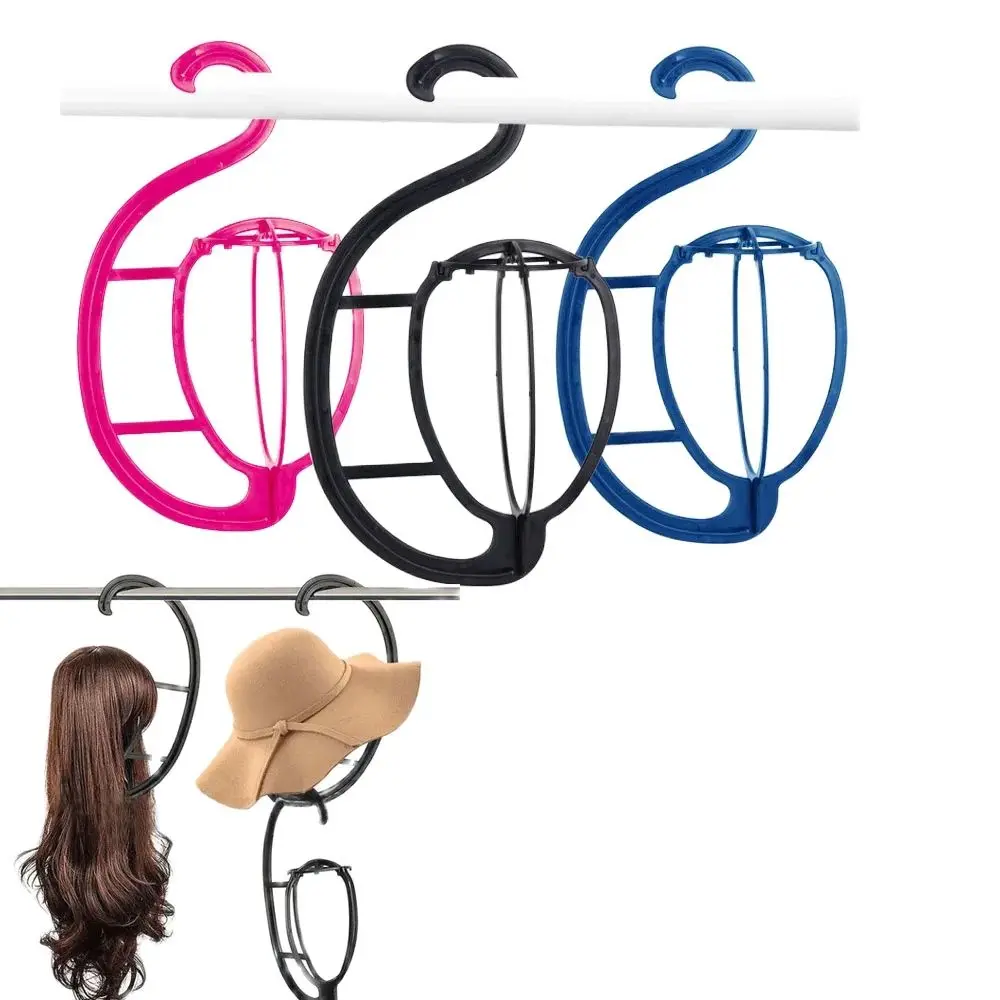 Tragbarer Perückenständer für Salonfriseur – Perückenaufhänger mit Trockner-Displayhalter – hängender Hütenständer – Detail 4