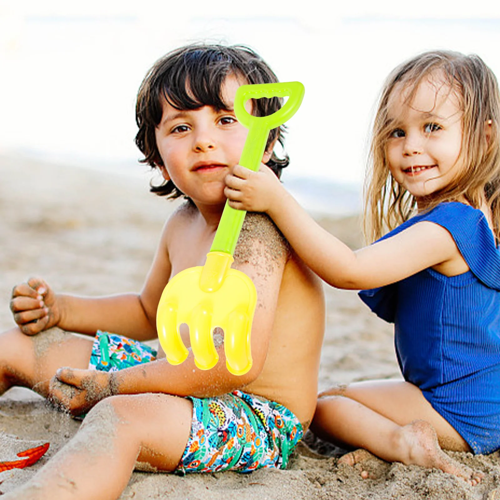 Juego de pala con temporizador de arena para niños, herramientas de excavación ligeras para playa, patio trasero, juego de nieve, actividades al aire libre de verano, plástico de colores, 4 Uds.