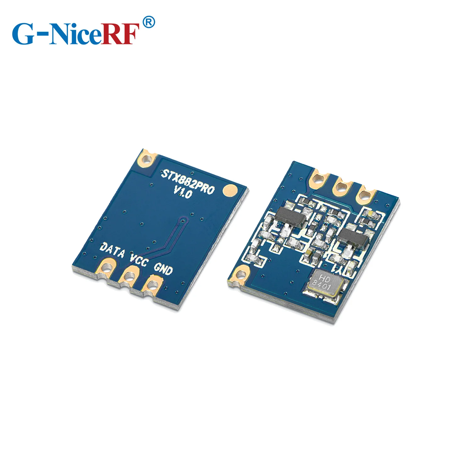 10PCS STX882PRO-433 100mW High Power Long Range Ultra-thin Ask Modules with Spring Antennas 433MHz Transmitter  from NiceRF