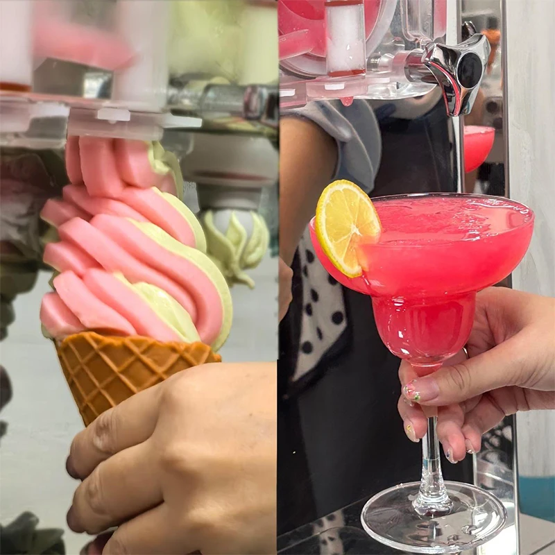 3.3kw 110/220V Automatic Stainless Steel Soft Ice Cream Machine Commercial Soft Serve Ice Cream Machine for Business
