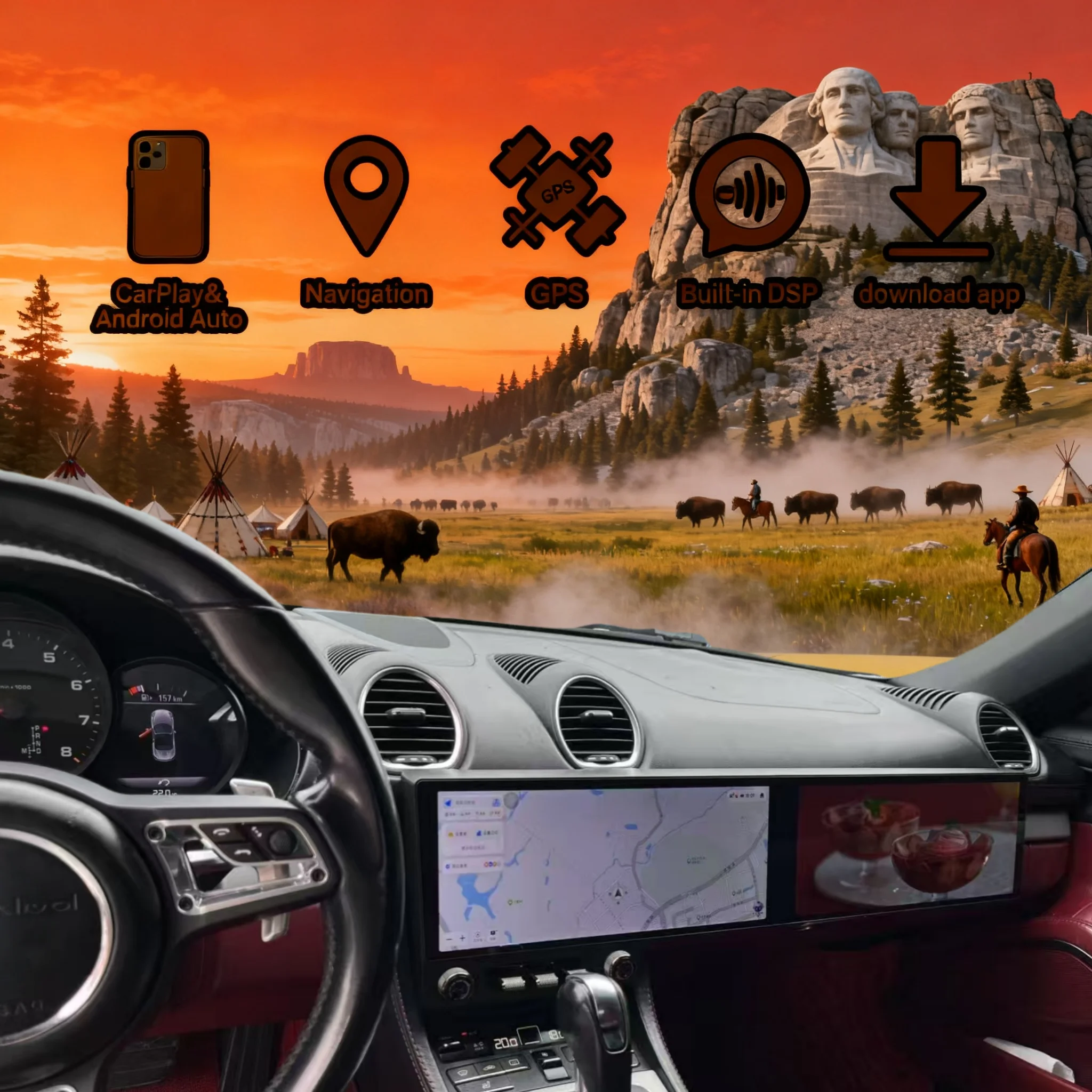 

Android 14, двойной 12,3-дюймовый экран, RHD, LHD, автомобильное радио для Porsche Boxster 718 2016-2022 2023, CarPlay, авто GPS, мультимедийный стереоплеер