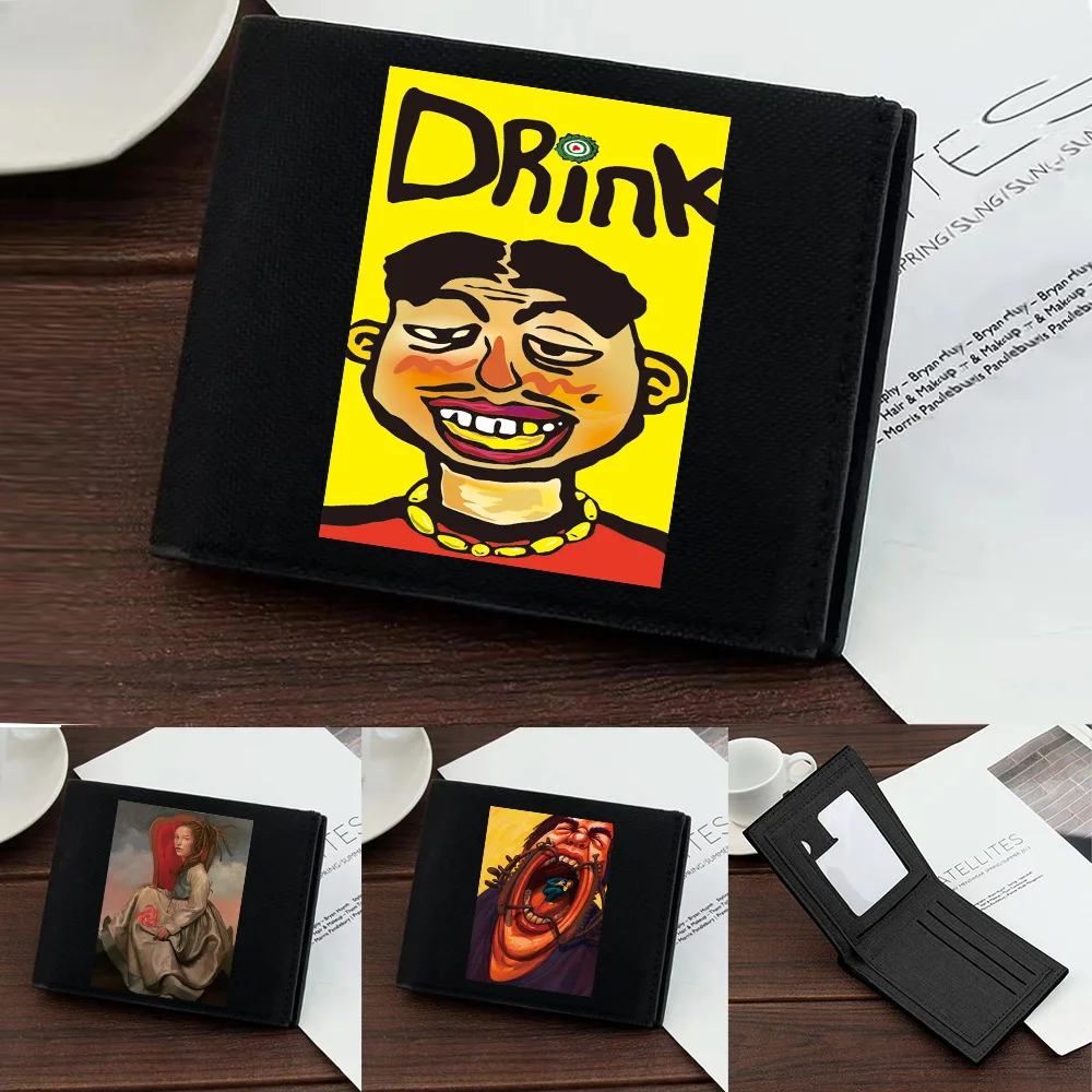 

Wallet Vintage Business Wallet Students Key Coin Storage Purse Bank ID Cardholder Clutch Bag Funny Printing Series