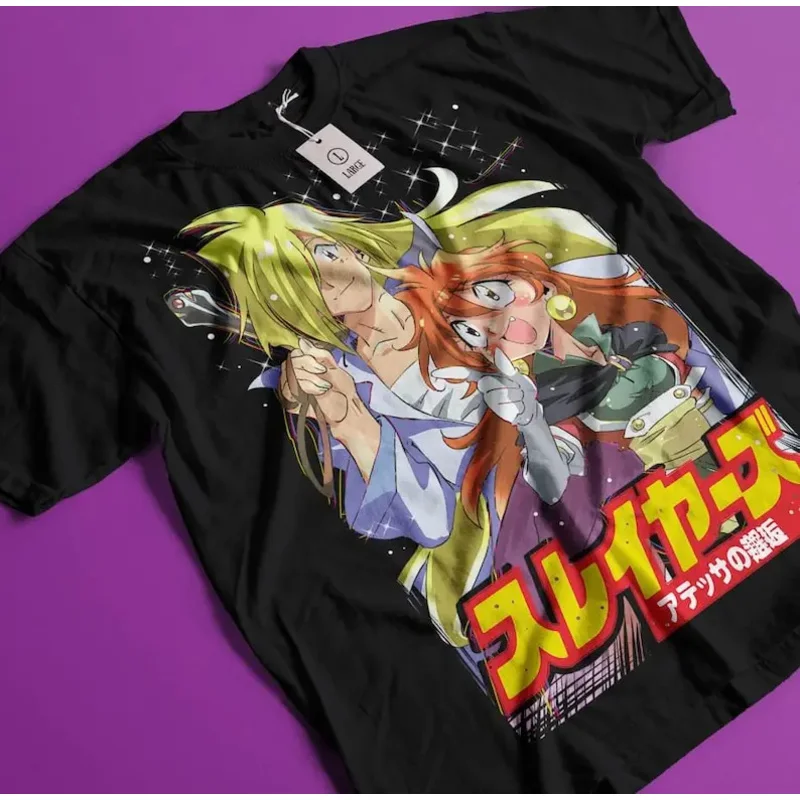 

Unisex The Slayers Naga the Serpent Retro Anime T-Shirt, Lina Inverse Manga Waifu Shirt