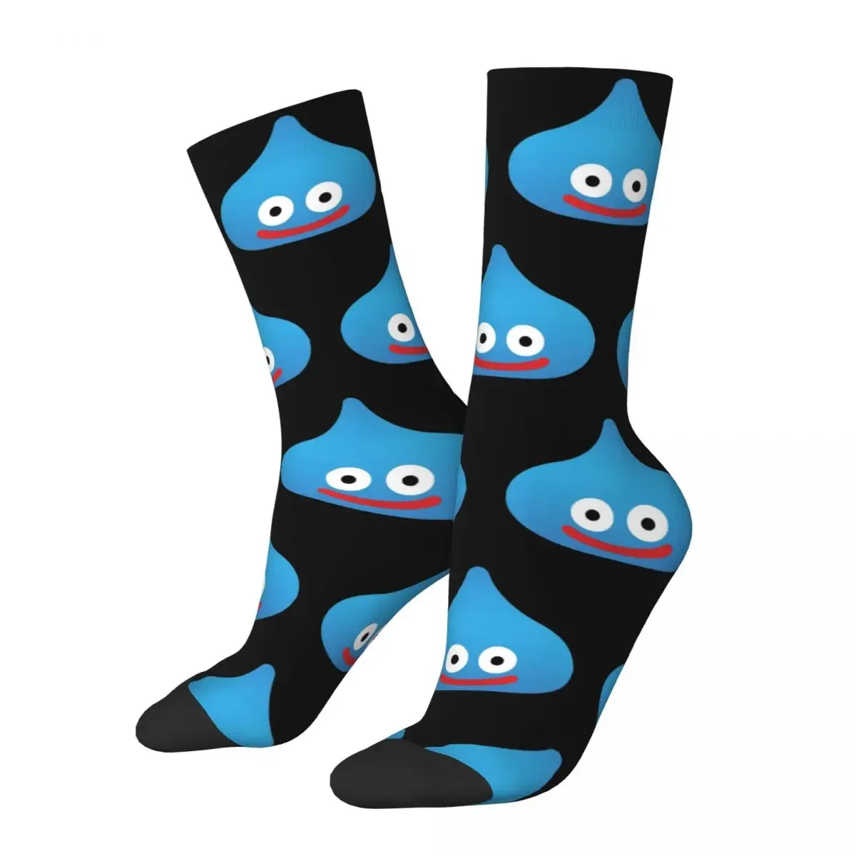 Autumn Winter Hip-hop Unisex Dragon Quest Slime Socks Non-slip Skateboard Socks