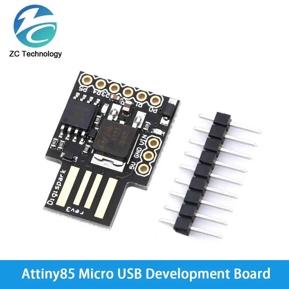 official Blue Black TINY85 Digispark Kickstarter Micro Development Board ATTINY85 module for Arduino IIC I2C USB