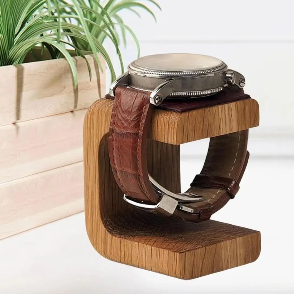 

Wooden Watch Display Stand Table Top Ornament Gifts Bangle Storage Rack Counter Decorative Simple Jewelry Organizer Holder