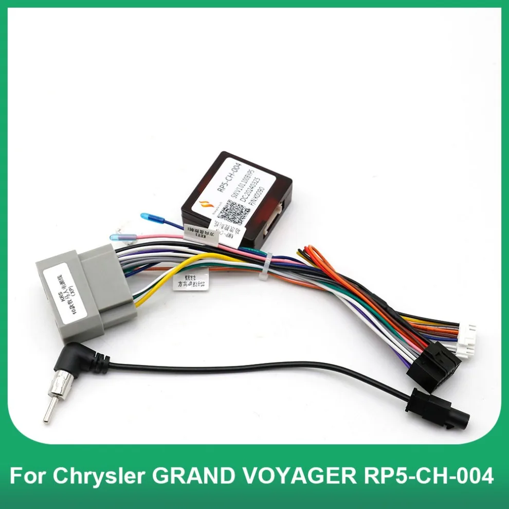 

For Chrysler GRAND VOYAGER RP5-CH-004 2Din Head Unit Android Stereo Plug Car Audio 16Pin Car Wiring Harness Adapter With Canbus