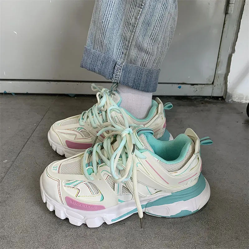 أحذية ركض مبركن للنساء ، أحذية رياضية ، أحذية رياضية مكتنزة ، موضة نسائية ، تصميم جديد ، ماركة ، 2023