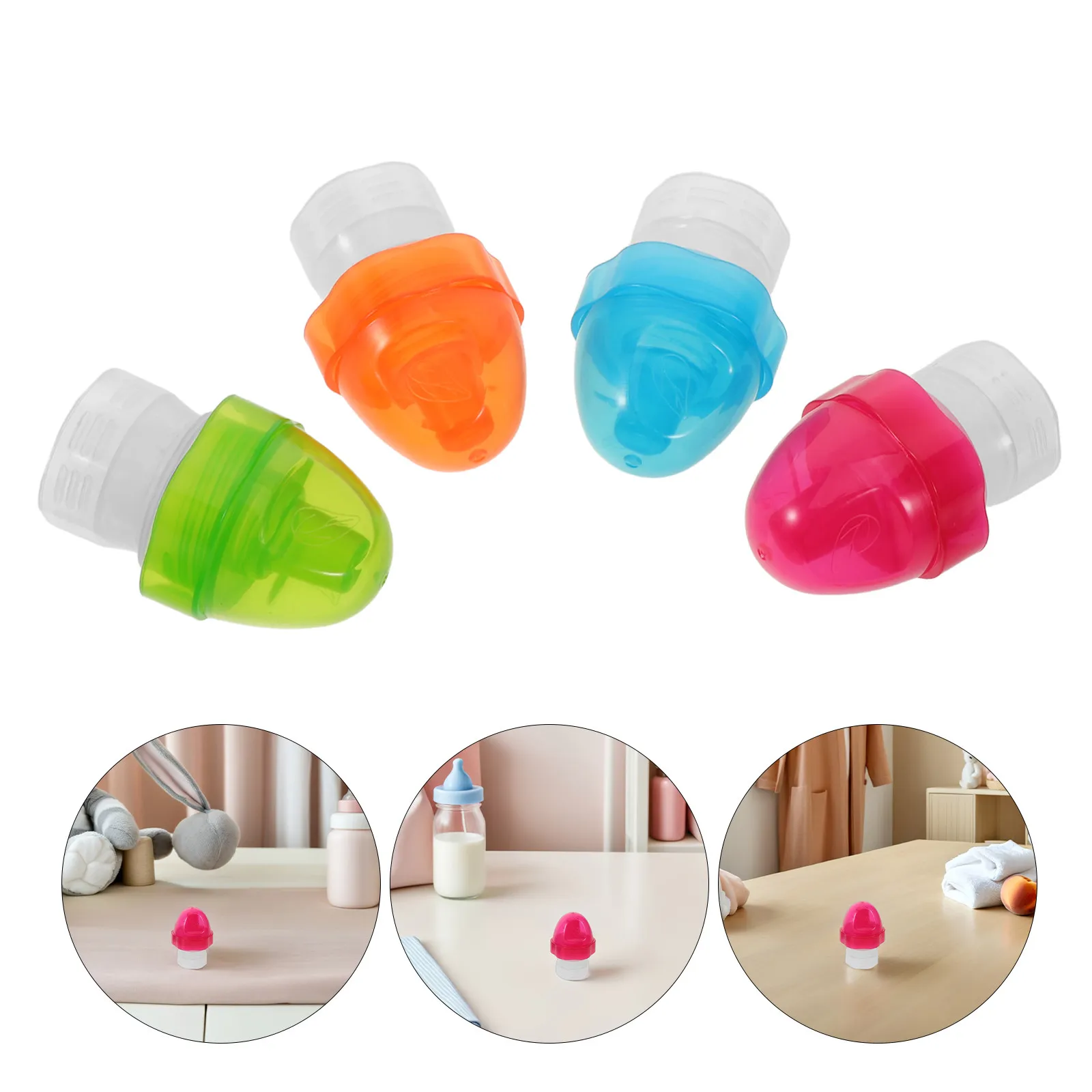 8Pcs Baby Bottle Adapter Cap No Spill Leakproof Toddler Drinking Spout Converter Reusable Water Bottle Top Travel Spill Proof