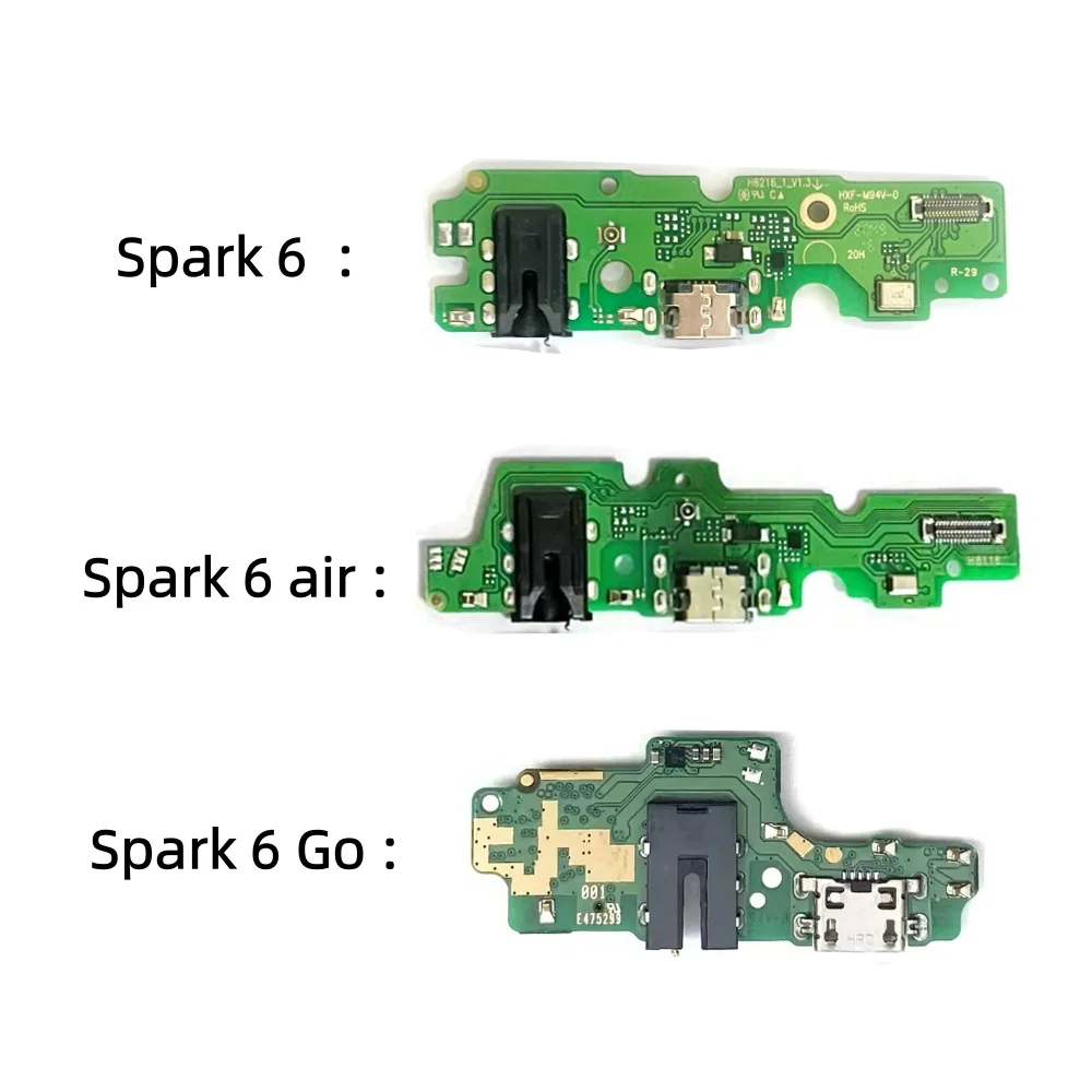 USB Charge Port Dock Connector Charging Board For Tecno Spark 6 air go KE6 KE7 KE5 Spark6Air Spark6Go Repair Replacement Part