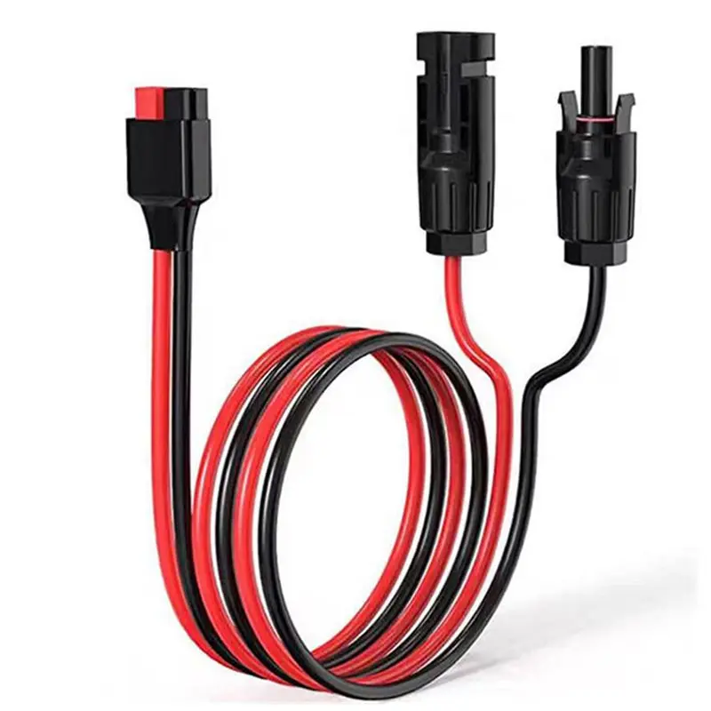 ABNR 2Pcs 1.5M/5FT 14AWG Solar Panel Cable For Anderson For Dokio ALLPOWERS Jackery Goal Zero Solar Panel And Power Station.