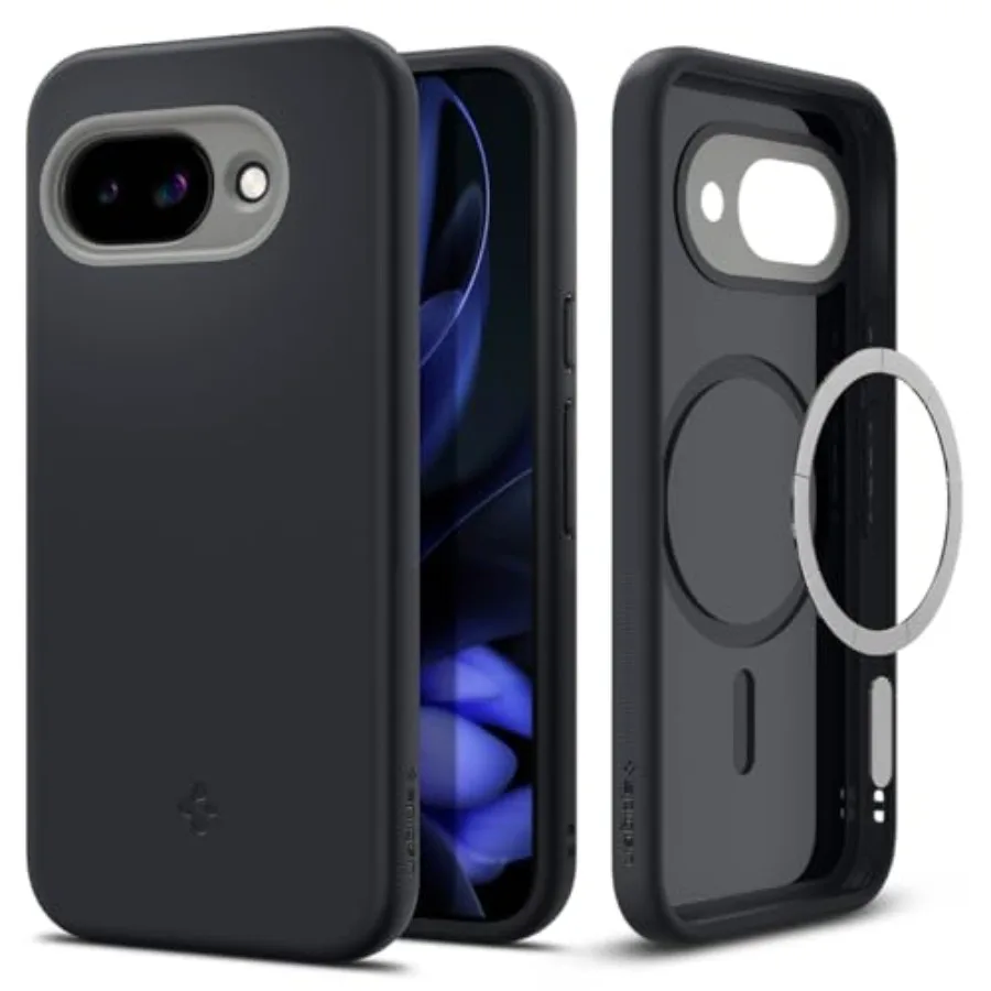 

for Pixel 9a Case, Nano Pop MagFit 2025 [Compatible with MagSafe Accessories] - Black Sesame (2025)