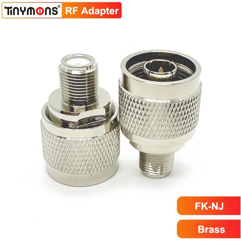N to F Type Coax Connector N Male to F Female Antenna Adapter for Coaxial Extension Cable WiFi Radio