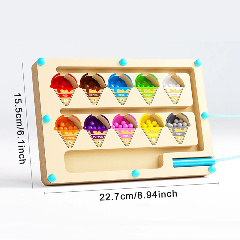 Magnetic Maze Toy With Magnetic Digital Beads For Puzzle Practice And Attention Training Games Strengthens Problem Solving Skill