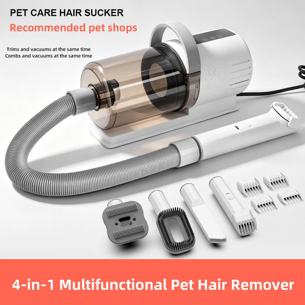 New Hot Selling All-in-One Pet Hair Care Device With Blower Vacuum Shaver & Trimmer For Cats And Dogs view 2