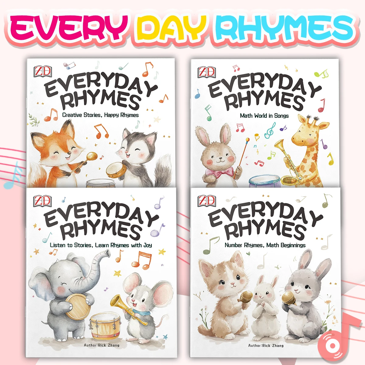 Nursery Rhyme Series Parent Child Activity Book Exquisite Cartoon Patterns Fun Learning Perfect Gift for Kids