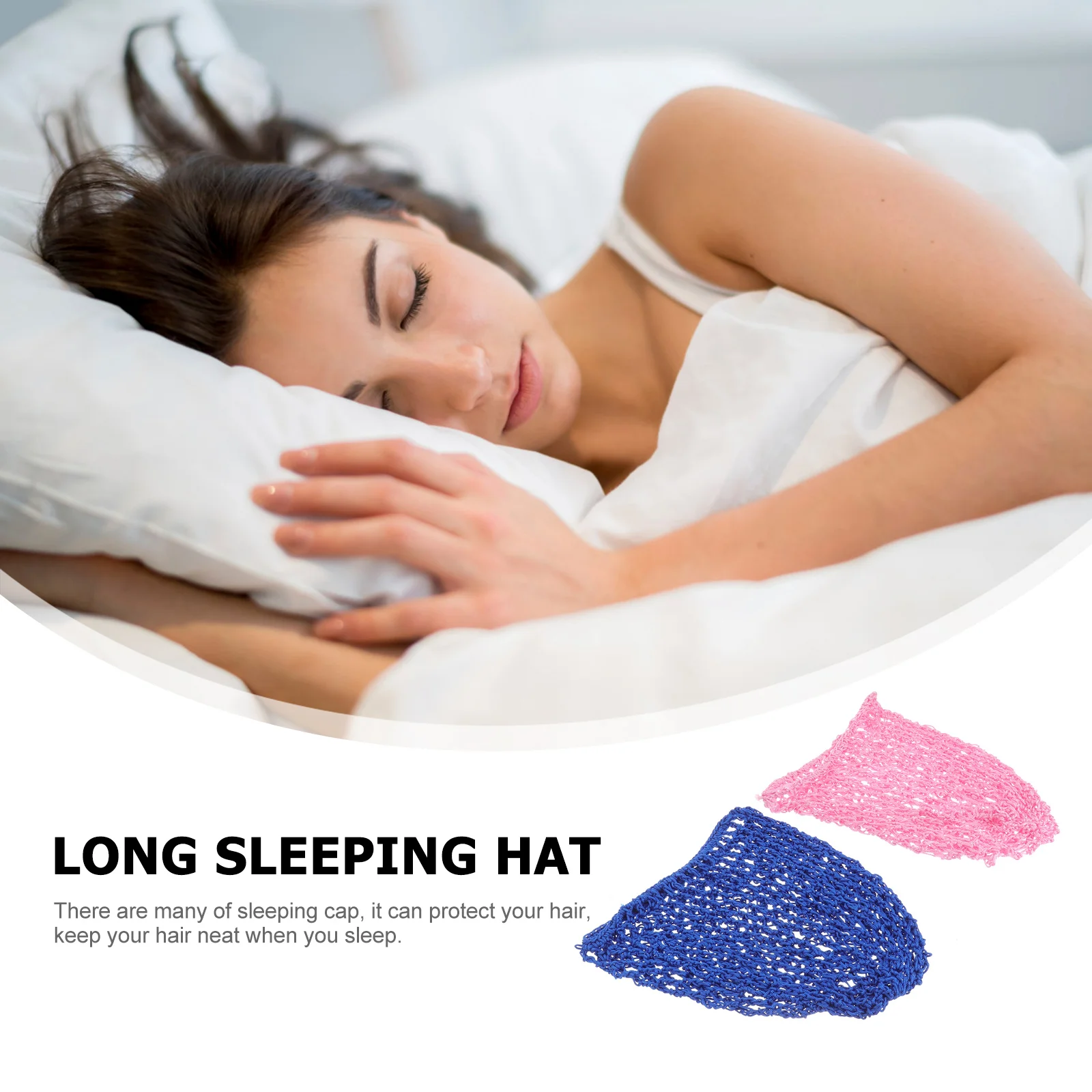 

2 Pcs Mesh Overnight Women Hair Nets for Sleep Sleeping Hat Ultraviolet Light