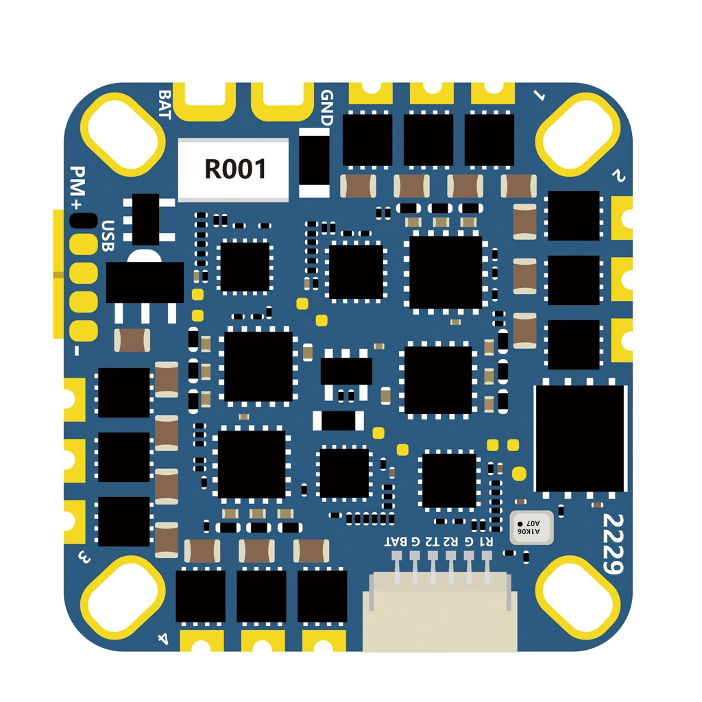 

HAKRC F4126 F411 Flight Controller BLHELI_ S 20A 2-4s ESC AIO 25.5mm for RC FPV Freestyle Toothpick Cinewhoop Drones