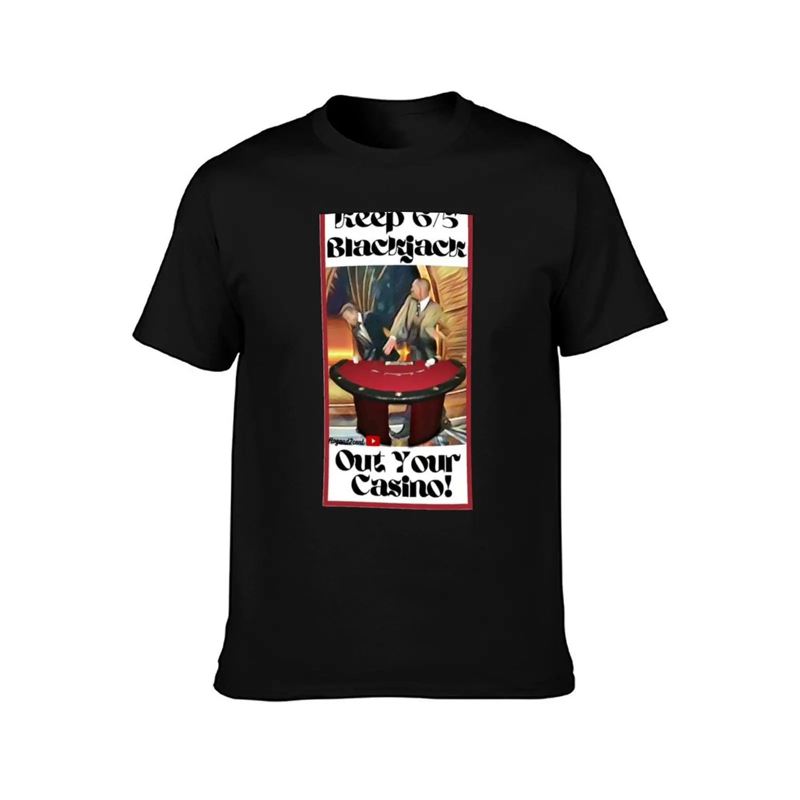 Blackjack Slap T-Shirt Plus Size Summer Casual T-Shirt