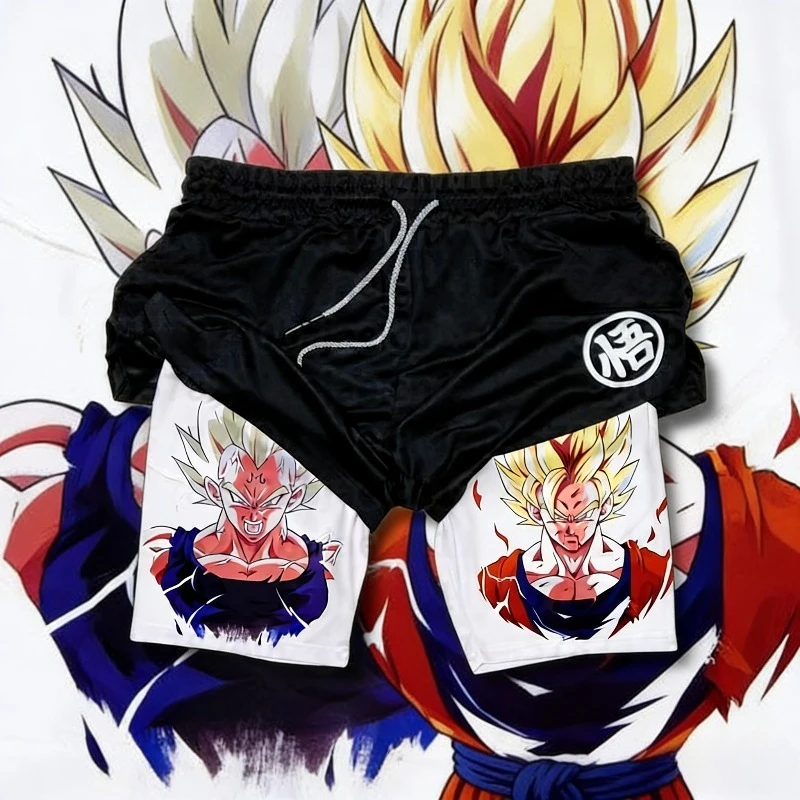 

Dragon Ball Comic Characters Men's Casual Sports Shorts 2025 Summer Breathable Loose Fit Shorts Daily Wear