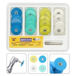 40Pcs/box Dental Polishing Discs Dental Composite Polishing Disc Gross Reduction Contouring Mandrel Stripes Set