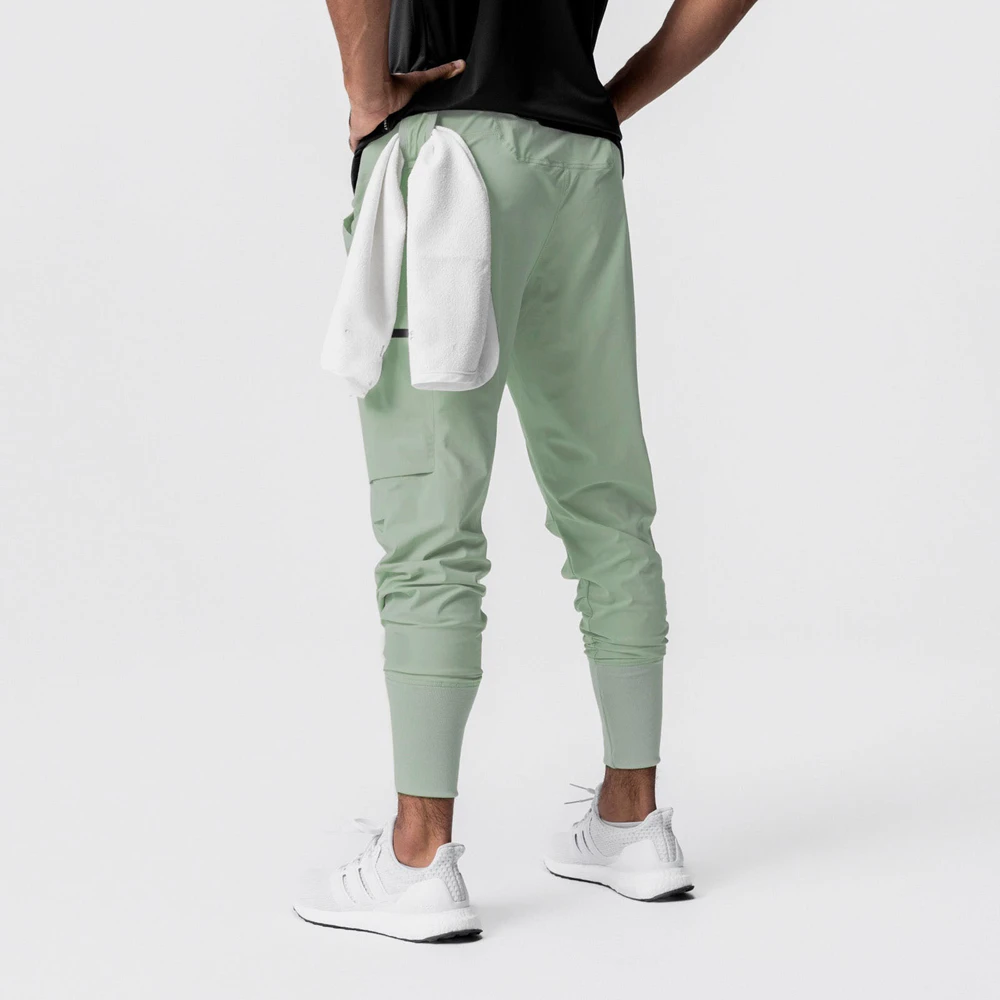 Pantaloni sportivi da uomo pantaloni Cargo da pista da palestra in Nylon pantaloni da jogging allenamento traspirante Fitness pantaloni da corsa