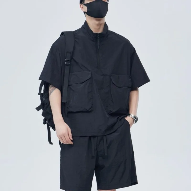 Men Summer Casual Sportswear Set Plus Size Up To 300 Jin Teen American Cool Two Piece Outfit view 4