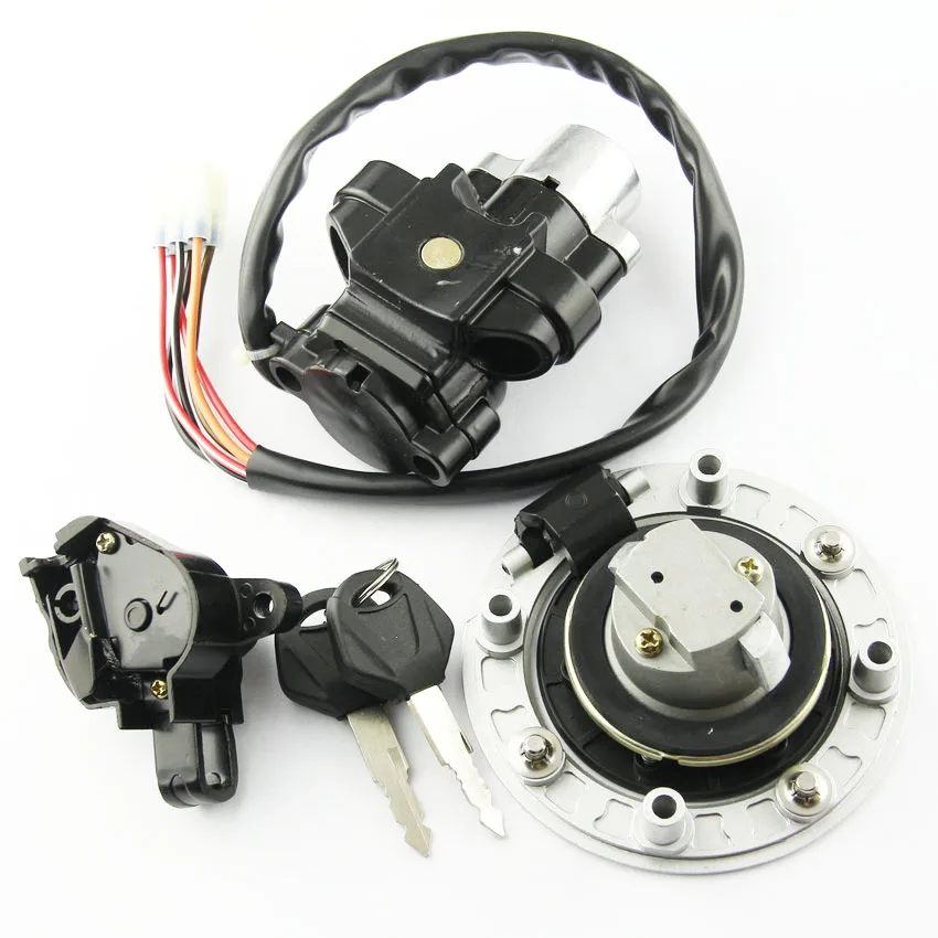 Motorcycle Ignition Switch Fuel Tank Cap For Suzuki Bandit GSF600 GSF1200 GSF 600 1200  Seat Lock Key Set Moto Accessories Parts - view 5