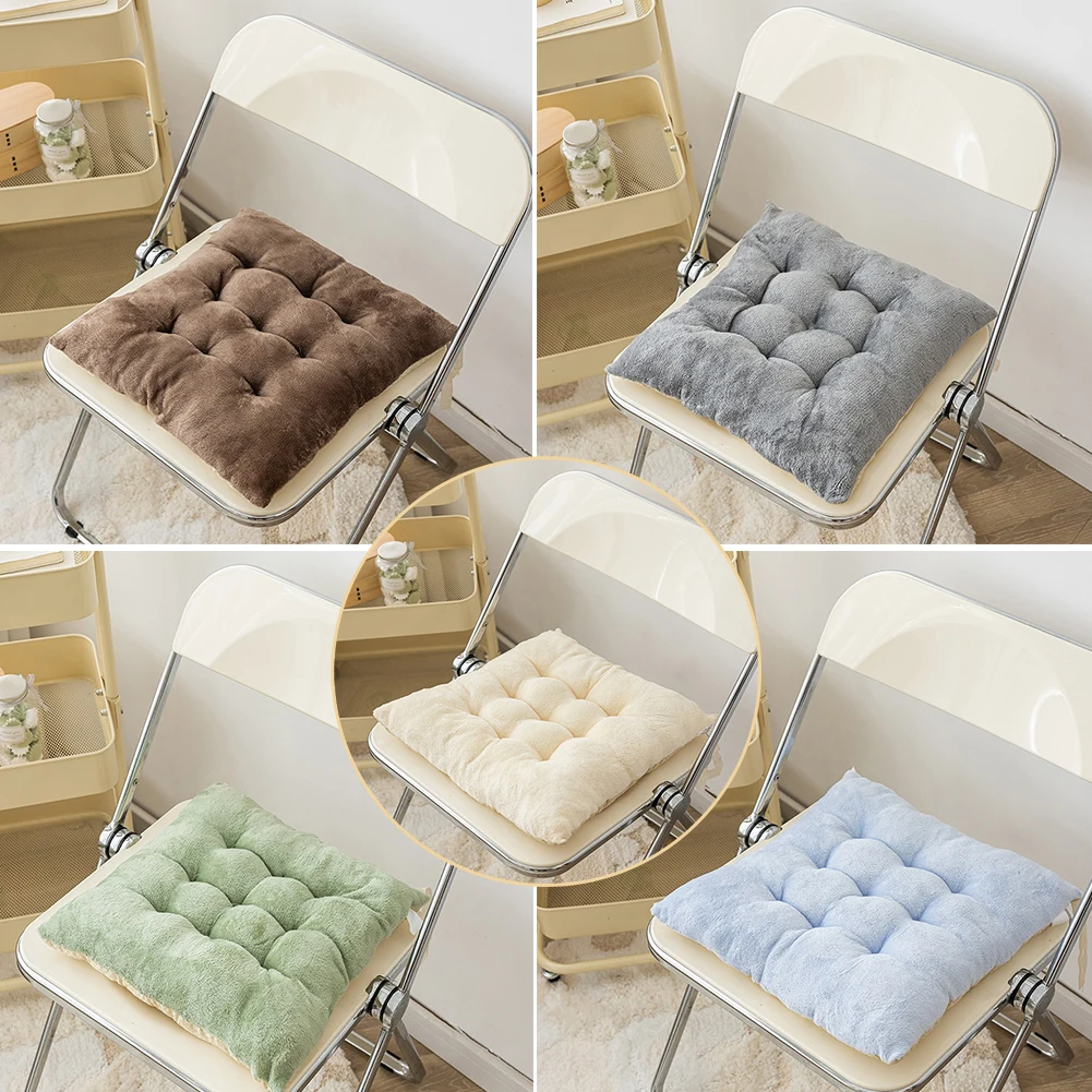 

Thick Pad Plush Solid Color Soft Chair Cushion Meditation Floor Anti Slip Seat Cushion Simple Family Dining Yoga Balcony 쿠션