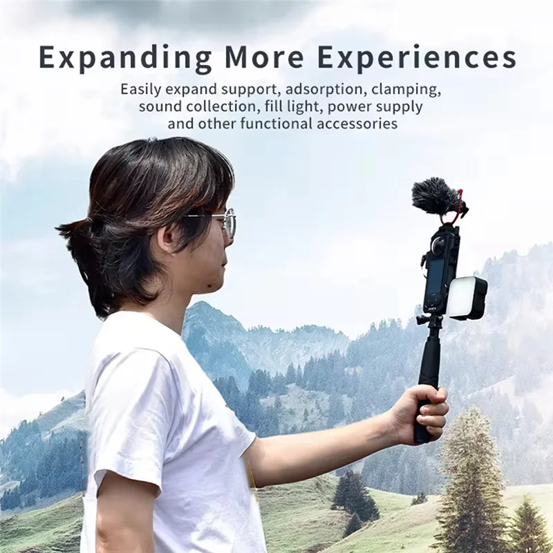 Insta360 ONE X4 용 HFES Insta360 X4 금속 확장 베젤 용 금속 케이지 섀도우 스톤 X4 액션 카메라 액세서리